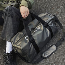 Large capacity female travel bag short distance fitness tote bag waiting for production storage bag light small canvas luggage bag