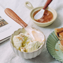 Tree can be simple shell spoon natural pear wood splicing spoon dessert spoon soup spoon home cute creative spoon small