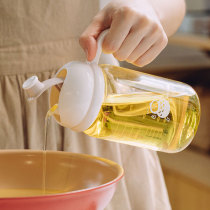 Tree good thing peanut oil Pot Kitchen High Borosilicate Glass oil bottle leak-proof oil tank automatic opening and closing soy sauce bottle pot