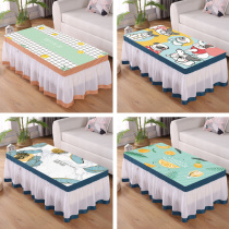Nordic tea table tablecloth lace rectangular living room household dust mat TV cabinet cover cloth all-inclusive cloth cover