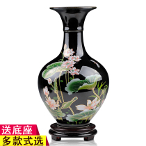 Jingdezhen ceramics small Vase ornaments living room flower arrangement Chinese home TV cabinet decoration crafts porcelain bottle