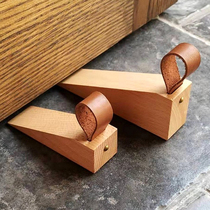 Door new modern Chinese style stop solid wood raised creative door stop door stopper door door top large number door wedge