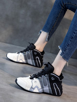 Hong Kong high-top Father shoes women 2021 autumn and winter new non-slip Inner height womens shoes explosive casual bag with sneakers