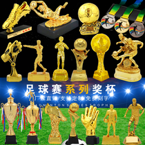 Customized Metal Trophy Medal Mr. Football Shooter Bonus Boots Trophy Champions League Golden Globe Award Resin Golden Shoe Award