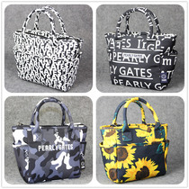 PearlyGates Golf Ladies Wrist Bag Printed Nylon Interior Ladies Bag Shoulder Bag