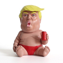 Trump model ornaments Trump personality doll funny cute cartoon doll hand