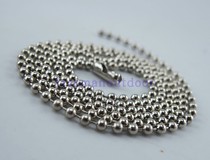 Landscape outdoor silver iron plating beads dog tag is consistent with the corresponding 2 4mm diameter 59cm long