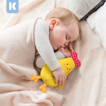  Kara Meng newborn baby soothing toy chicken hand doll doll ragdoll plush can bite the baby with sleep