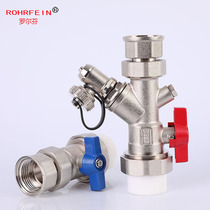 Hot melt ball valve PPR25 sewage master valve brass nickel plated with floor heating water separator main pipe valve new product on the market