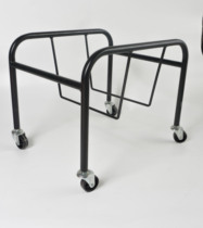 Shopping basket bracket can be moved