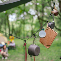 Naturehike Outdoor camping multifunctional tableware Kitchenware lanyard Travel clothesline windproof non-slip rope