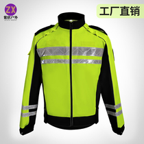 New traffic patrol check reflective motorcycle locomotive high-speed iron riding long sleeve safety clothing riding clothing men sunscreen clothing