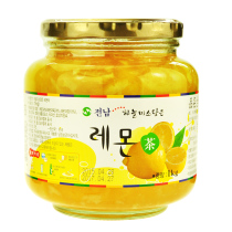 South Korea Imports Quannan Honey Lemon Tea Canned 1KG Net Red Grapefruit Tea Fruit Tea Sauce Beverage Juice