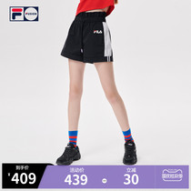 FILA FUSION Fele Tide womens pants woven shorts 2021 autumn new basketball sports high waist shorts