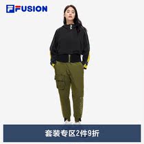 FILA FUSION Fairtide Cards 2022 Spring New Sports Suit Womens Tide Cards Fashion Jacket Long Pants Women