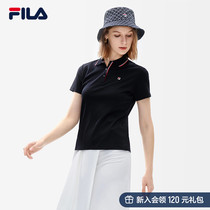 FILA File Official Woman Short Sleeve POLO Shirt 2022 Summer New Sport Short Sleeve Casual Fashion Blouse