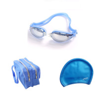 Swimming equipment package swimming goggles dry and wet separation bag waterproof silicone swimming cap for men and women universal anti-fog swimming glasses