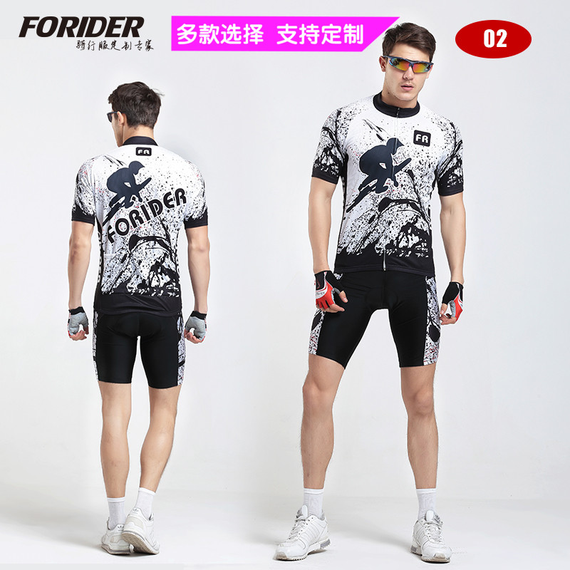 New Summer Cycling Suit Men's Short Sleeve Suit Bicycle Speed Skating Suit