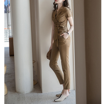  The ninth day of the ninth month the same style cant be met short-sleeved suit professional suit summer overalls thin women