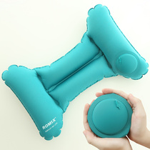 Press type inflatable waist pillow portable cushion travel sleeping artifact waist Pillow ride train waist cushion