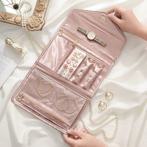Portable jewelry storage bag travel jewelry bag jewelry large-capacity travel travel carry-on necklace storage artifact