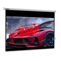 Projector screen 84 inch 100 inch 120 inch 16:9 HD household projection screen cloth belt remote control rave