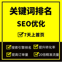 Whole site optimization keyword homepage baidu website contains seo optimization new site snapshot ranking search promotion