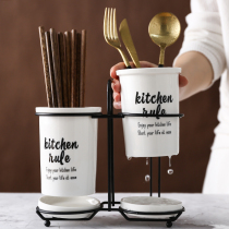  Nordic hanging chopstick tube Chopstick cage Chopstick storage box rack Chopstick cage Drain mildew chopstick bucket Household