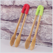 Clip kitchen food clip silicone high temperature resistant fried steak clip special barbecue tool commercial clip bamboo barbecue clip