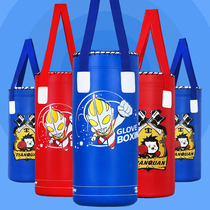 Childrens boxing gloves sandbag set sandbag Sanda vertical hanging type children sandbag fitness home training equipment