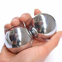 Iron Ball Handball Stainless Steel Fitness Ball Solid Hand Play Middle-aged elderly Baoding steel ball for healthy hand holding pan health care