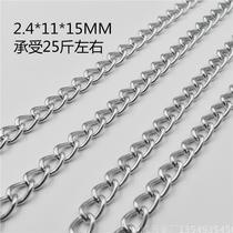 2 4MM thick white zinc chain lamp stand Chain tag chain door hanging chain Sun chandelier iron chain electric plated white zinc 1 rice price
