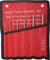 Cylindrical punch 3-4-5-6-8-10 cylindrical punch cone tip punch steel flat chisel complete set of chisel