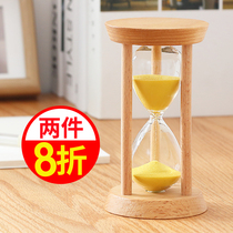 Time hourglass timer child drop-proof set of 5 10 30 minutes 3 and a half hours timing quicksand funnel ornaments