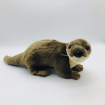  Good quality European simulation otter doll Cute otter doll simulation wild animal plush toy