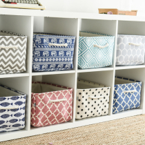 Fabric storage box clothes toy finishing box storage box folding drawer type storage artifact quilt super small