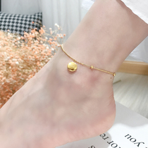 ZOXI Net red niche design does not fade lucky Golden Bean foot chain 2021 new female sexy foot ring foot chain