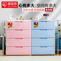 IRIS drawer plastic clothes finishing cabinet Toy drawer storage cabinet Alice locker