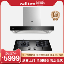  (Same style in the store)Vantage E6025Z BZ8403B Range hood gas stove side suction set Flagship store