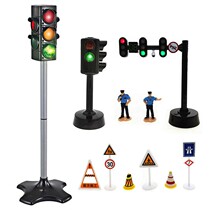 Traffic sign toy building blocks childrens car safety sign kindergarten middle class construction area material puzzle area