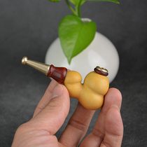 Thickness dual-use golden toad natural gourd filter cigarette nozzle can be cleaned by water filter Hand twist gourd can be made of hand pieces