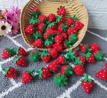 Non-woven simulation Food Fruit strawberry parent-child work childrens teaching aids material package finished product