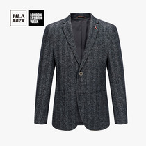 HLA Hailan House flat barge collar casual suit fashion gentleman single West Coat man