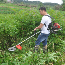 Lawn mower Knapsack weeding machine Four-stroke gasoline engine Small multi-functional agricultural wasteland rice harvester Household