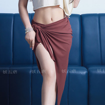 Belly dance lower body skirt 2020 new set autumn lace-up Oriental dance dress