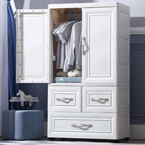 Childrens European simple wardrobe storage cabinet Plastic baby wardrobe Baby locker Simple household hanging wardrobe
