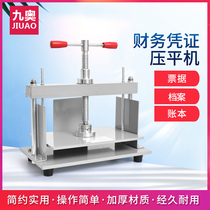 Financial certificate flattening machine Manual A4 flattening machine Album flattening machine Paper press machine Coin stamp flattening machine