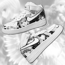 Hand-painted shoes DIY basketball shoes custom black and white comics fate guard night fate two-dimensional saber girlfriend gift