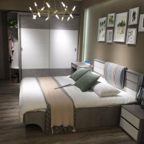 Feimei Furniture Dew River Storage Bed Box Floor Fabric Wedding Bed Bedroom Double Bed Customized