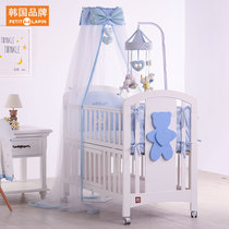 Baby crib splicing bed Solid wood paint-free European multi-functional portable removable newborn baby bb bed